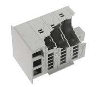 SHINEOFI Modelo de Edificio Ruinas Miniatura de Casa Dañada para Diorama y Microadorno Paisajístico Construcción Plástica Ensamblable para Escenarios de Ciudad Destruida