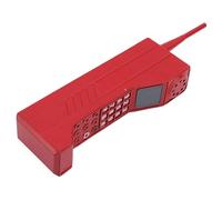 SHINEOFI Modelo de Teléfono Móvil Vintage de Hierro Rojo Decoración de Mesa Retro para Hogar y Oficina Estatua Decorativa para Fotografía Accesorio de Escena Temática Años 80 y 90