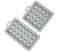 SHINEOFI Molde de Silicona para Hornear Gofres 2 Piezas Moldes Cuadrados y Rectangulares Azules Aptos para Repostería Casera Pasteles y Bizcochos Utensilios de Cocina para Horno