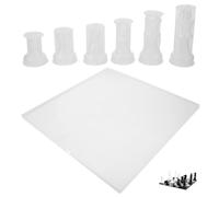 SHINEOFI Molde de Silicona para Piezas de Ajedrez 3d Diy, Juego de Moldes para Tablero de Ajedrez, Material Silicona Liberación Rápida para Manualidades y Juegos Familiares