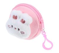 SHINEOFI Monedero de Felpa con Forma de Conejo, Mini Cartera Kawaii para Monedas y Auriculares, Estudiantes y Jóvenes