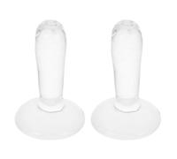 SHINEOFI Mortero de Vidrio Cristal 2 Piezas 6,5 Cm para Molienda de Pigmentos y Mezcla de Pintura al Óleo y Acuarela, Herramienta Manual para Suministros de Arte y Fabricación de Pintura