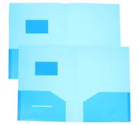 SHINEOFI Organizador de Documentos de Oficina Doble Bolsillo Transparente PP, 2 Piezas, Tamaño A4 para Hogar y Trabajo, Carpeta de Archivos Plástica Portátil