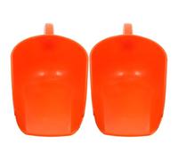 SHINEOFI Pala de Alimentación Reutilizable de Plástico Pp 2 Piezas, Pala Grande para Granos y Pienso, Herramienta Agrícola Portátil para Alimentación de Aves de Corral en Granjas