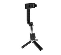 SHINEOFI Palo para trípode de Viaje para teléfono Palo Selfie Compacto Soporte de autofoto del teléfono Palo de autofoto del trípode/Palo Selfie portátil AbS Black