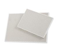 SHINEOFI Paneles de Soldadura para Joyería 2 Piezas, Tablero de Nido de Abeja Resistente a Altas Temperaturas, Bloque Aislante de Cuarzo para Fundición y Soldadura Diy, Herramienta