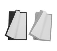 SHINEOFI Paños Limpiadores de Plata 2 Piezas Paño para Pulir Joyas y Relojes Diseño Reversible de 4 Capas Limpieza Profunda sin Agua para Gafas Cubiertos y Pantallas Colores Negro y