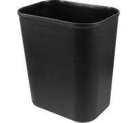 SHINEOFI Papelera de Oficina de 15 L de Plástico Negro, Diseño Simple | Espacio Reducido, Fácil Limpieza, Construcción Reforzada, para Cocina y Dormitorio, Estilo Sobrio