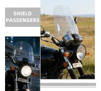 SHINEOFI Parabrisas Transparente para Motocicleta Soporte de Montaje, Material PC y Hierro, Instalación Sencilla para Triciclos y Motos, Mejora la Seguridad en Carretera