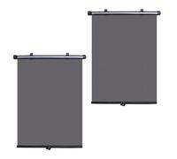 SHINEOFI Parasoles para Ventanas Laterales de Coche 40X45 CM Cortinas Retráctiles Protección Solar UV Parasol para Coche Ñiño Reducción de Calor y Bloqueo de Rayos Solares