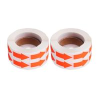 SHINEOFI Pegatinas Adhesivas Fluorescentes de Flecha Rosa Neón 2 Rollos 2000 Etiquetas Resistentes Intemperie Removibles Señalización Paredes y Suelos Oficinas y Locales