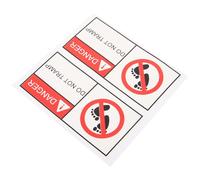 SHINEOFI Pegatinas de Advertencia Autoadhesivas 2 Piezas 10x5 Cm Señal de Precaución para Taller y Fábrica Adhesivo No Firmar para Seguridad Industrial