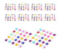 SHINEOFI Pegatinas Decorativas de Gemas Acrílicas Autoadhesivas Forma de Estrella de 12X12 MM 25 Unidades Multicolor por Lámina 10 Láminas para Manualidades Infantiles y Decoración