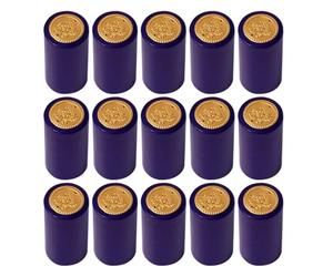 SHINEOFI Película Termorretráctil Azul Desechable Pestaña para Fácil Apertura para Sellar Botellas de Vino de Pvc Adecuado para Bodegas y Tiendas de Licores
