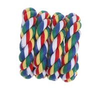 SHINEOFI Percha de Algodón Espiral para Pájaros Cuerda Flexible para Juguete Masticable y Columpio Colorido para Periquitos Ninfas y Agapornis Accesorio para Jaula y Ejercicio