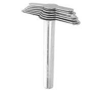 SHINEOFI Perforador Manual de Tapones de Goma, Taladro para Agujeros de Laboratorio, Acero Inoxidable, Plata, 7 * 1, para Investigación y Enseñanza en Laboratorio de Química