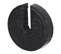 SHINEOFI Pesa Control de Peso Preciso y Material Estable Ranurada de Hierro Negro de 1kg para Tracción Ortopédica Adecuado para Calibración Profesional E Industrial