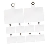 SHINEOFI Pestaña de Sujeción para Teléfono Celular 20 Piezas Parche Transparente Anilla Metálica Almohadilla para Cordón Accesorio de Correa Caídas Compatible Teléfonos Inteligentes