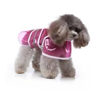 SHINEOFI Pet Dog Raincoat con Capucha y Tiras Reflectantes Ajustables para Perros Grandes Abrigo Resistente al Agua con Diseño Cómodo y Seguro para Exteriores Nocturnos