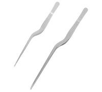 SHINEOFI Pinzas para Espinas de Pescado de Acero Inoxidable Juego de 2 Piezas 16 CM y 20 CM Herramienta Manual para Cocina y Decoración de Platos Resistentes Corrosión Agarre Preciso