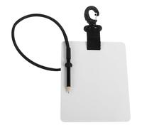SHINEOFI Pizarra de Buceo Subacuática Ligera de Plástico con Clip para Escritura Manual, Tablero Plano Resistente para Comunicación Agua, Accesorio Esencial para Equipo de Buceo
