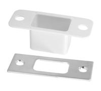 SHINEOFI Placa De Ataque Para Cerrojo Placa De Impacto De Acero Inoxidable 2.75X1.06 Pulg Repuesto Para Cerradura De Puerta De Madera 1 Juego