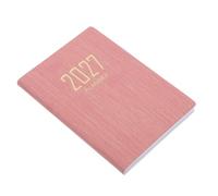 SHINEOFI Planificador Mini 2027 para Oficina y Trabajo Gestión, Portátil Compacto en Papel y Pu Color Rosa Estilo Moderno
