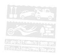 SHINEOFI Plantilla para Pintar Coches Diseño de Tráfico Dibujo Escolar Manualidades Infantiles Pintura Pared Proyecto de Arte Plantillas de Dibujo de Vehículos