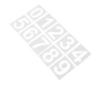 SHINEOFI Plantillas Reutilizables para Pintar Números Grandes 9 Pulgadas, Plantilla para Número de Casa en Plástico Resistente, Adecuado para Buzones, Bordillos y Paredes, Uso