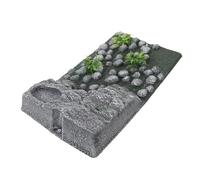 SHINEOFI Plataforma Rocosa para Tortugas Acuáticas con Rampa Integrada, Terraza de Descanso Compacta para Tanque, Accesorio para Reptiles y Anfibios, Adecuado para Asoleamiento y Zonas