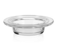 SHINEOFI Plato de Vidrio Redondo para Quemador de Cera Fundida, Repuesto Transparente de 4,6 Pulgadas, Elegante y Funcional para Liberar Fragancia en Casa U Oficina