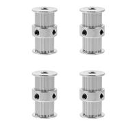 SHINEOFI Poleas para Impresora 3d 2gt de Doble Cabezal, 20 Dientes, Aleación de Aluminio, Orificio Interior 5x5 Mm, 4 Piezas, Accesorios para Proyectos de Fabricación Aditiva
