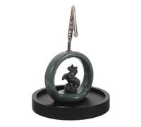SHINEOFI Porta Incienso de Cerámica con Diseño de Caballo para Oficina y Estudio, Soporte Decorativo Multifuncional y Moderno para Quemador de Aromaterapia