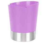 SHINEOFI Porta Pajillas Cubo de Cocina de 3 Compartimentos, Abs y Acero Inoxidable, Púrpura, Drenaje, Fácil de Usar y Limpiar, para Palillos y Cepillo de Olla, Cocina Color Color Aleatorio