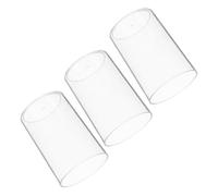SHINEOFI Portalápices Transparente de Acrílico 3 Piezas Gran Capacidad y Diseño Minimalista para Organizar Bolígrafos y Brochas en Oficina o Dormitorio