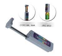 SHINEOFI Probador de Digital Tester de Capacidad para Baterías Aa Aaa Medidor de Energía Portátil con Pantalla LCD Comprobador de Recargables y Herramienta de Medición Ligera y de Usar