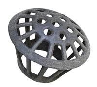 SHINEOFI Protector de Canalón Redondo de Hierro Fundido 75 MM Filtro de Malla para Canaletas Resistente Oxidación Protección contra Hojas y Residuos para Exteriores Color Aleatorio