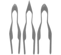SHINEOFI Puntas de alambre para pirografía, juego de 3 piezas de hierro plata, calentamiento eficiente para técnicas de quemado de madera y proyectos de madera, para profesionales