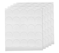 SHINEOFI Puntos Adhesivos de Doble Cara Transparentes, 125 Unidades, Diámetro 25 Mm X 0,5 Mm, Cinta Adhesiva Removible para Paneles Insonorizantes, Fijadores Multiusos para Espuma Acústica