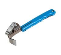 SHINEOFI Raspador de Corteza Manual para Trabajo de Jardinería Hoja de Acero Manganeso y Mango de Goma Azul para Cortar y Raspar Corteza de Árboles