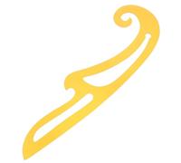 SHINEOFI Regla Curva de Diseño de Ropa de Plástico Amarillo, Flexible y Duradera para Confección en Casa y Pruebas de Patrones, Adecuado para Principiantes