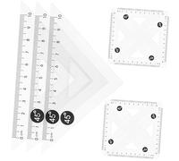 SHINEOFI Regla Triangular para Pintar 45° Dibujo Geométrico Regla Cuadrada Medición De Plástico