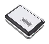 SHINEOFI Reproductor Portátil para Casete con Conversor USB Función de Reproducción y Grabación Tarjeta sin Batería Metal Estable Automático Reversible Fácil Uso para Conversión de