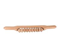 SHINEOFI Rodillo de Masaje de Madera Beige para Pies y Músculos, Masajeador Manual que Relaja Músculos y Suaviza la Piel, Adecuado para Atletas y Bailarines