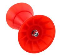 SHINEOFI Rodillo de Remolque para Barco Rojo de 4 Pulgadas, Accesorio de PU Resistente y Fácil Instalación para Pontones y Embarcaciones en Aplicaciones Marinas