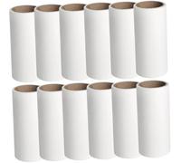 SHINEOFI Rodillo Quitapelusas Doméstico Portátil, Quitapelusas para Pelo De Mascotas, 12 Piezas 40 Hojas por Rollo, Adhesivo Multifunción De Papel, Limpieza Rápida para Hogar y Viaje