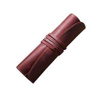 SHINEOFI Rollo Bolsa para bolígrafos Bolsa de lápices con Solapa de Hotel Creativo Estuche japones Soporte magnético papelería Kawaii Estuche de Malla Caja de la Pluma cartuchera Rojo