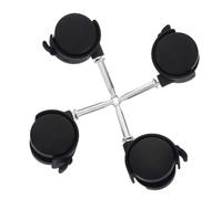 SHINEOFI Ruedas Pequeñas para Muebles 15 Pulgadas Vástago de Plástico y Freno 4 Unidades Ruedas Giratorias de 360° para Sillas de Oficina y Escritorios Repuesto Duradero y Fácil