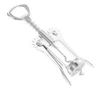 SHINEOFI Sacacorchos de Acero Inoxidable Alas Ergonómicas Abridor de Vino Manual Multifuncional para Botellas Estándar Herramienta para Fiestas y Uso Doméstico Diseño Resistente y Fácil