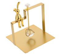 SHINEOFI Servilletero Vertical de Hierro Diseño Cuadrado y Figura de Conejo, Soporte Compacto para Servilletas de Papel, Porta Toallas de Papel Rústico para Cocina y Decoración del Hogar